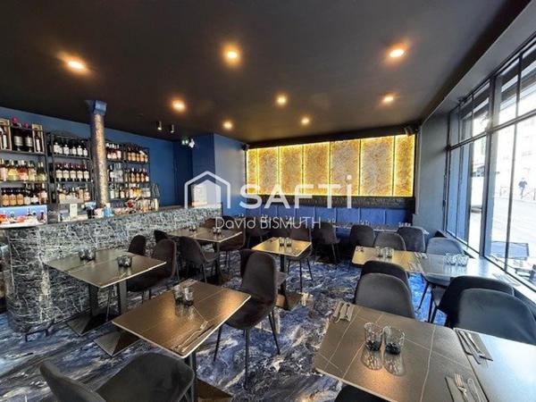 RESTAURANT SUR LEVALLOIS CENTRE AVEC UNE SURFACE DE 60 M2 POUR 50 COUVERTS DONT UNE TERRASSE DE 20 PLACES EXTRACTION DE 400