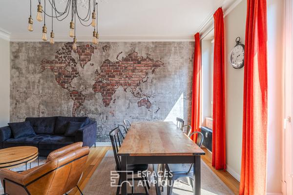 Élégant appartement rénové et son balcon en coeur de ville