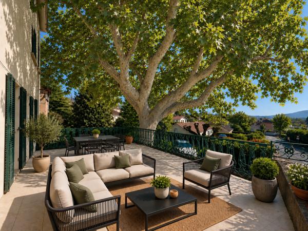 RARE NEUVILLE SUR SAONE. Appartement 137m2 hab env. terrasse, jardin, garage