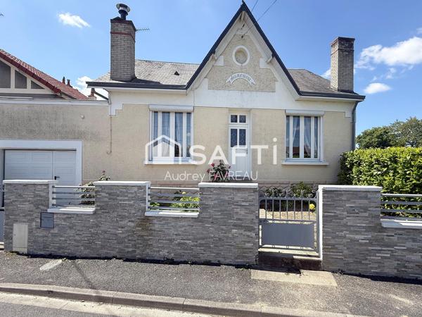 Maison de ville, 2 chambres, garage, jardin