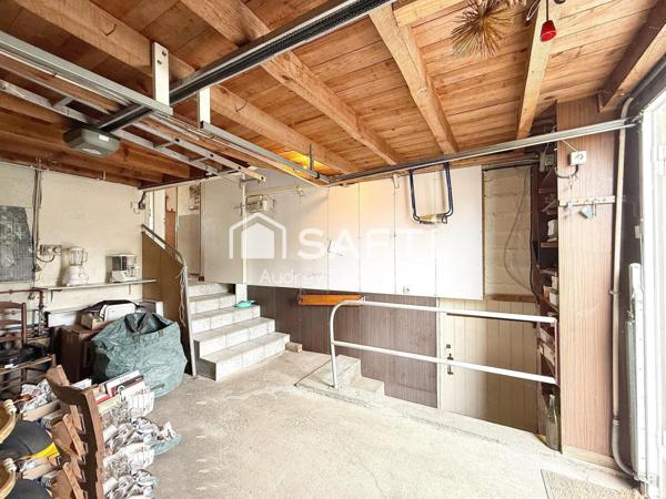 Maison de ville, 2 chambres, garage, jardin