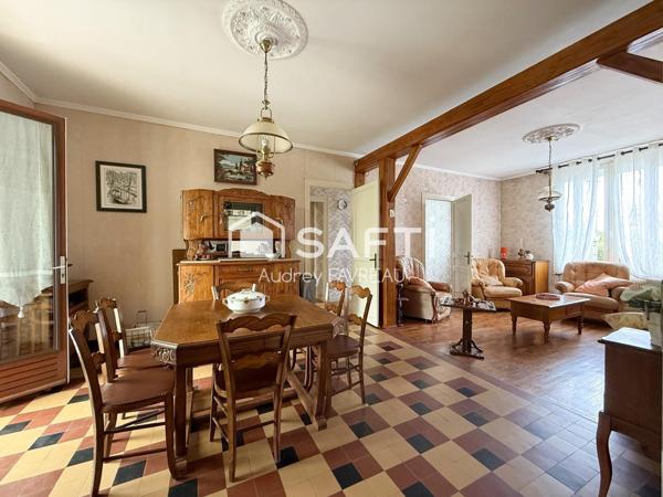 Maison de ville, 2 chambres, garage, jardin