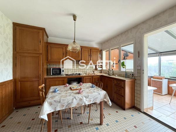 Maison de ville, 2 chambres, garage, jardin