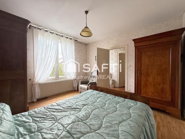 Maison de ville, 2 chambres, garage, jardin