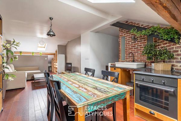 Appartement rénové en dernier étage