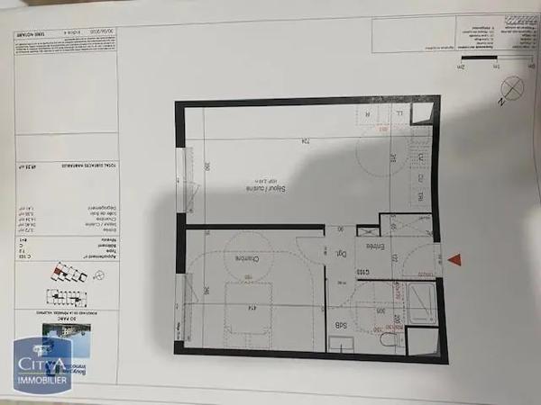 Appartement à louer 2 pièces 49.3m²