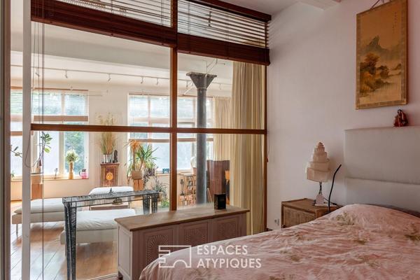 Loft lumineux dans une ancienne manufacture industrielle