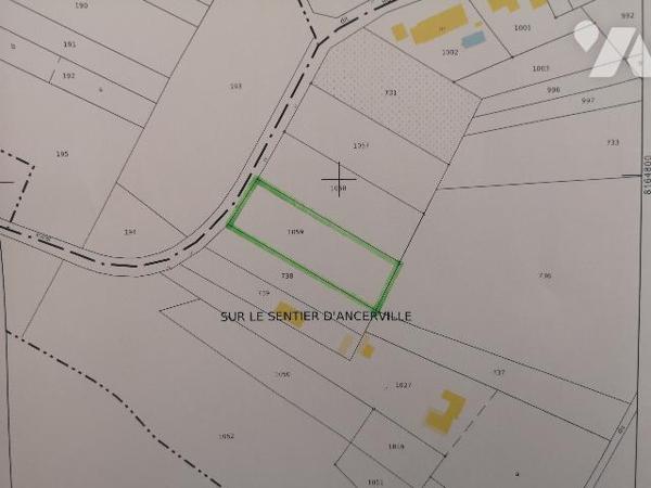SOMMELONNE, parcelle de terrain constructible de 1803m2