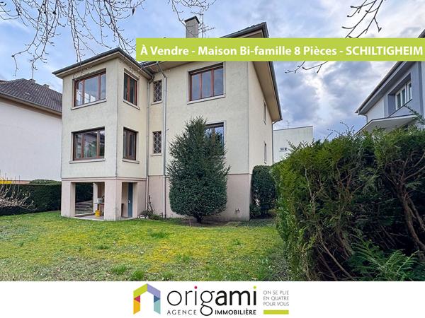 Nouveauté ORIGAMI en EXCLUSIVITE - Maison bi-famille sur 5.74 ares Schiltigheim