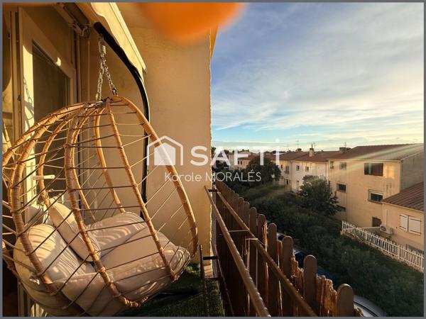PERPIGNAN, PROCHE GARE ET CENTRE, APPARTEMENT T4 AVEC BALCON ET PARKING