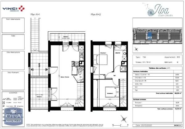 Appartement à louer 3 pièces 66.27m² Toulouse (31500)