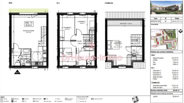 Maison à vendre 5 pièces de 99 m²