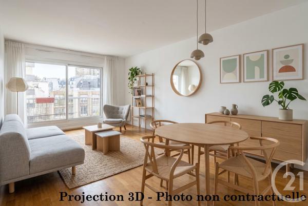 Appartement à vendre  2 pièces - 46,93 m2 PARIS - 75018