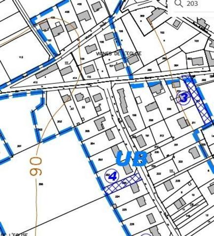 Terrain plat CONSTRUCTIBLE de 1193 m² sur la commune de Chemilly