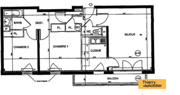 Appartement 3 pièces - 44300 Nantes -  Pont du Cens - Petit port