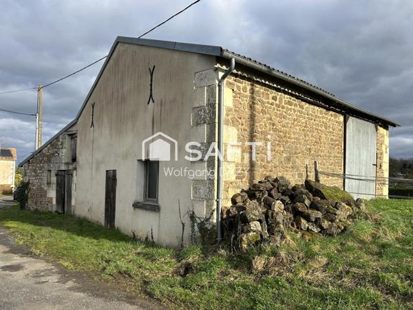 Grange en pierre sur terrain constructible