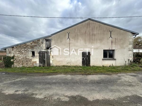 Grange en pierre sur terrain constructible