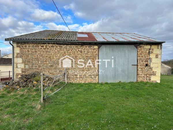 Grange en pierre sur terrain constructible
