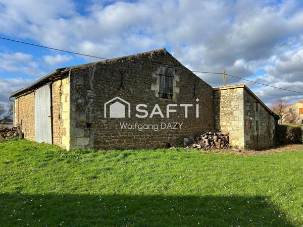 Grange en pierre sur terrain constructible