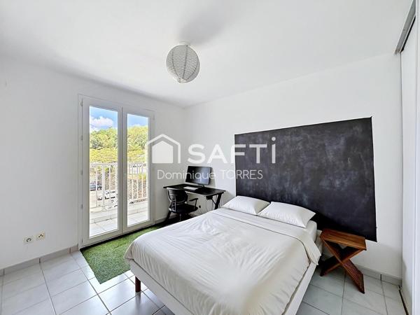 SCHOELCHER :  Spacieux appartement T4 de 88 m² vue dégagé avec balcon fermé