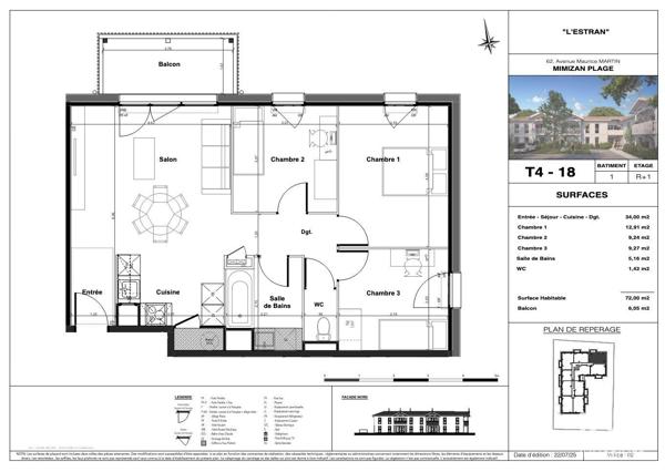Appartement à vendre 4 pièces 72 m² Mimizan