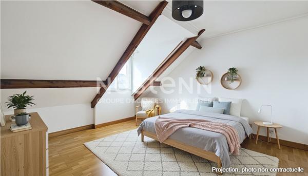 A vendre à MORANGIS: Maison 109 m² - Séjour 42 m² plein sud - 3 Chambres - Garage - DPE C