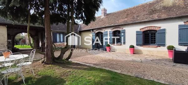 Maison ancienne pleine de charme – vie de plain-pied – 10 min de Houdan