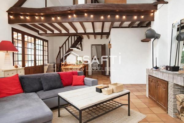 Maison ancienne pleine de charme – vie de plain-pied – 10 min de Houdan