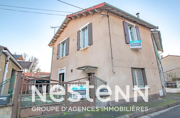 A Carmaux, à proximité du centre-ville, maison mitoyenne de 4 pièces avec fort potentiel de rénovation