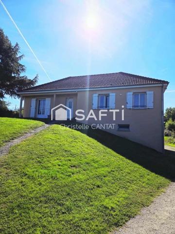 Maison 95 m² 3 chambres, garage, terrain.