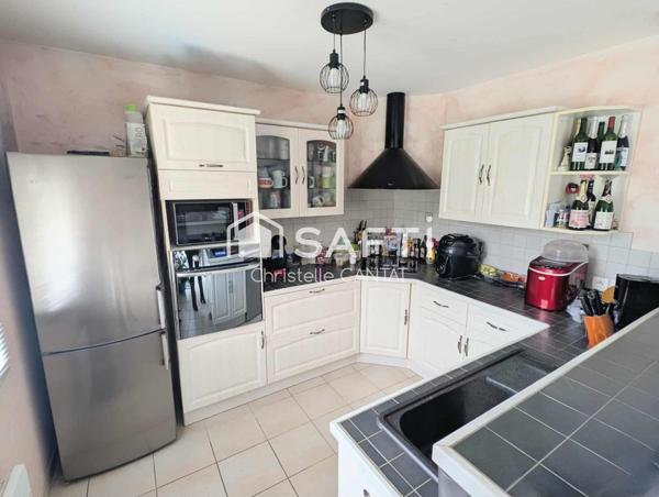 Maison 95 m² 3 chambres, garage, terrain.