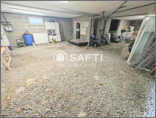 Maison 95 m² 3 chambres, garage, terrain.