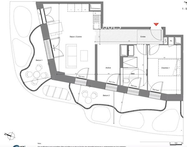 Nice – Programme neuf 3 pièces, terrasses de 20,49 m2 et parking