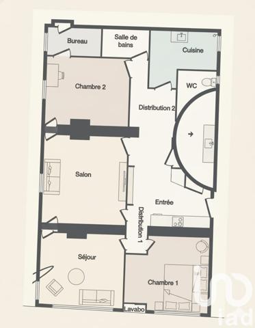 Appartement à vendre 4 pièces 128 m² Lyon 2