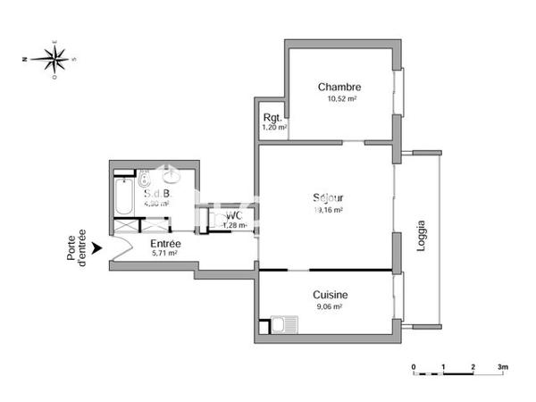 Location Appartement 2 pièces 51.8 m² - 16 BD DE L'HIPPODROME Bourg En Bresse 01000