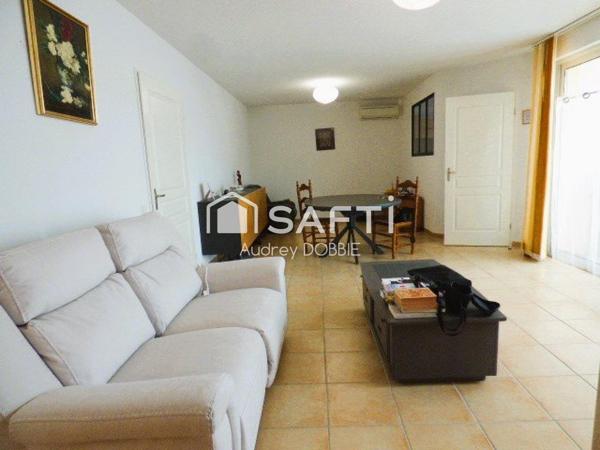 07120 : Au coeur d'une residence senioriale , maison de plain pied de 78 m² T3