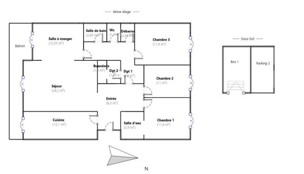 Appartement à vendre 5 pièces 111 m² Boulogne-Billancourt