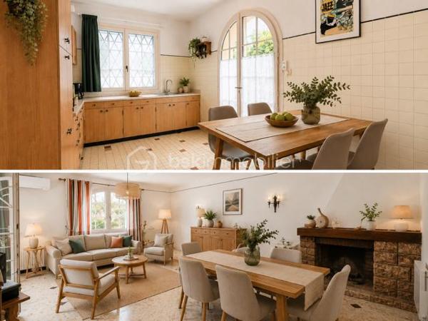 🏡Cette agréable maison 3 faces séduira les familles en quête d'espace, de confort et de potentiel.
Avec plus de 168m2 de surface total, elle offre de beaux volumes,4 grandes chambres et des extérieurs agréables pour profiter pleinement du quotidien.
👉Dés l'entrée, vous découvrirez une vaste pièce de vie lumineuse ainsi qu'une cuisine indépendante, toutes deux ouvertes sur l'extérieur et sa terrasse.
Une grande entrée ainsi qu'un large palier à l'étage renforce la sensation d'espace.
🪜Côté nuit, vous profiterez de 4 chambres particulièrement spacieuses équipées de placards et de balcons. L'une d'elles bénéficie même d'une terrasse privative, idéale pour profiter d'un extérieur en toute intimité.
👉Pensée pour la vie de famille, la maison dispose également d'un garage et d'une buanderie pour un rangement particulièrement appréciable au quotidien.
🌿A l'extérieur, le jardin arboré constitue un véritable havre de détente pour profiter des beaux jours en famille.
Bien entretenue au fil des années, cette maison nécessitera quelques travaux de rafraîchissement pour révéler tout son potentiel et s'adapter à vos envies!
✨UNE BELLE OPPORTINUTE POUR CREER LA MAISON FAMILIALE DONT VOUS REVEZ. A DECOUVRIR SANS TARDER.