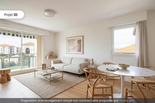 Appartement à vendre |                                       Biarritz |                                        2 pièces  |  51 m²