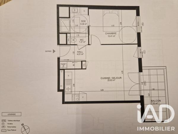 Appartement à vendre 2 pièces 47,8 m² Saint-Julien-en-Genevois