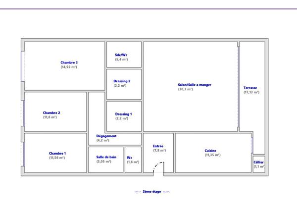 Appartement d'exception F5 dans résidence de standing face lac.