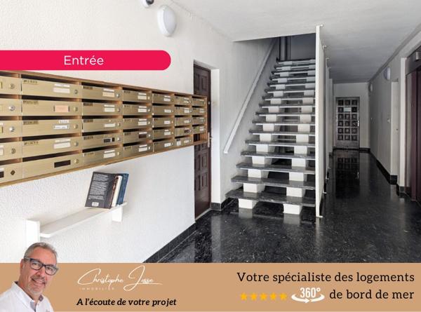 Appartement avec loggia vue mer et parking privé