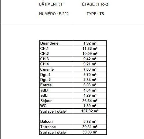 Appartement à vendre 5 pièces 108 m² Voreppe