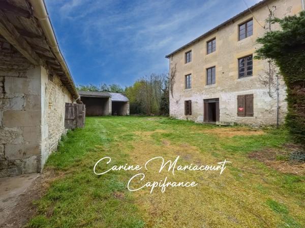 Coup de cœur assuré – ancien moulin + 4,4 ha de nature – énorme potentiel - SAINT MAIXENT L'ECOLE (79)