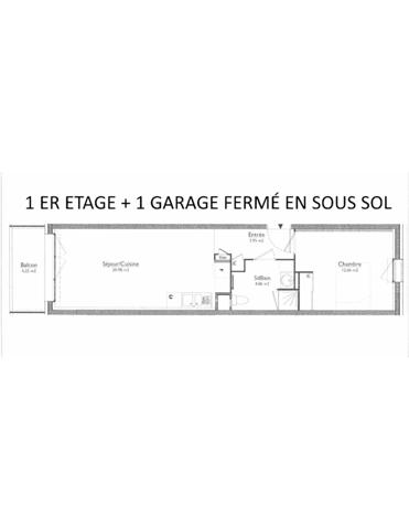 Appartement
         2 pièces
        - 42 m² Exclusivité 149 000 € *