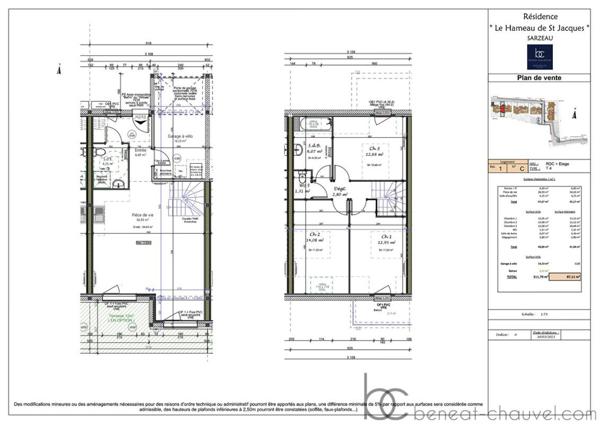 SARZEAU Maison 4 pièces 87 m²
