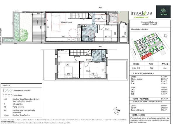 Maison 4 pièces - 44420 La Turballe