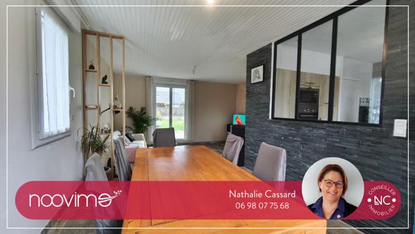 Maison de plain-pied de 104 m² 3 chambres et un bureau sur 500 m² proche de l'Erdre