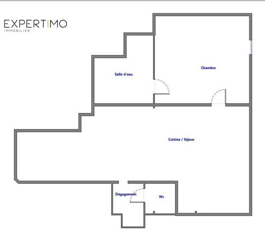 Ligugé (86240) T2 en rez-de-jardin environnement boisé