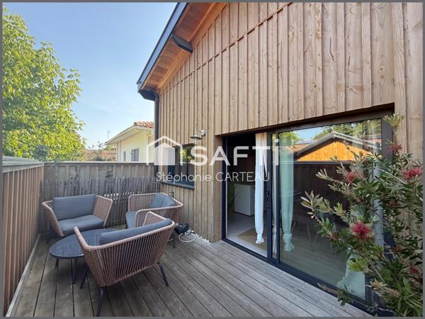 CLAOUEY - Maison bois contemporaine de 2022 - Style Bassin - Entièrement meublée - 3 chambres